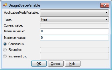 DesignSpaceVariable Dialog Graphic