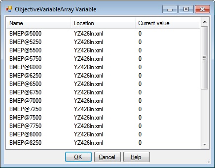 ObjectiveVariableArray Variable Dialog Graphic