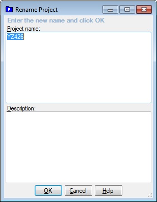 Rename Project Dialog Graphic