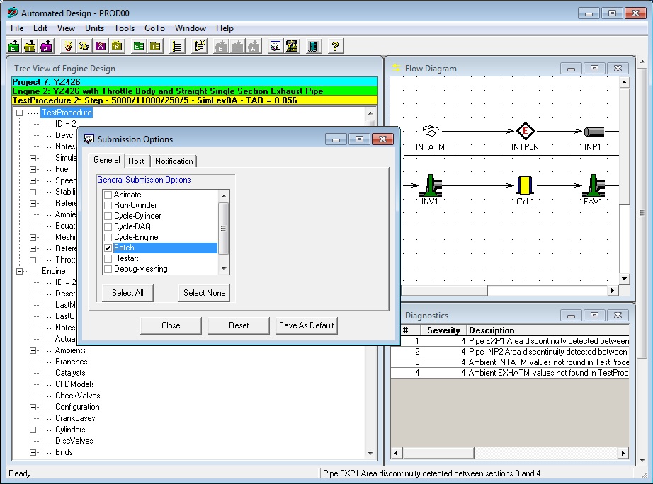 Submission Options Dialog Graphic