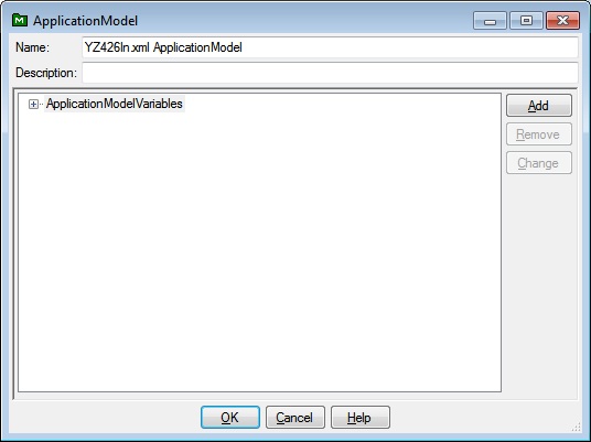 Blank ApplicationModel Dialog Graphic